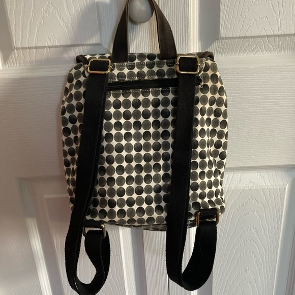 Tommy Hilfiger black and white polka dot rucksack - Picture 2 of 5
